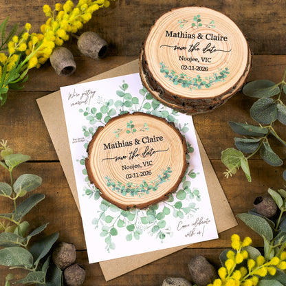 Eucalyptus Card Save the Date