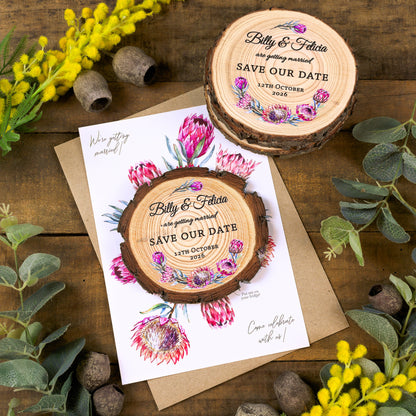 Protea Card Save the Date