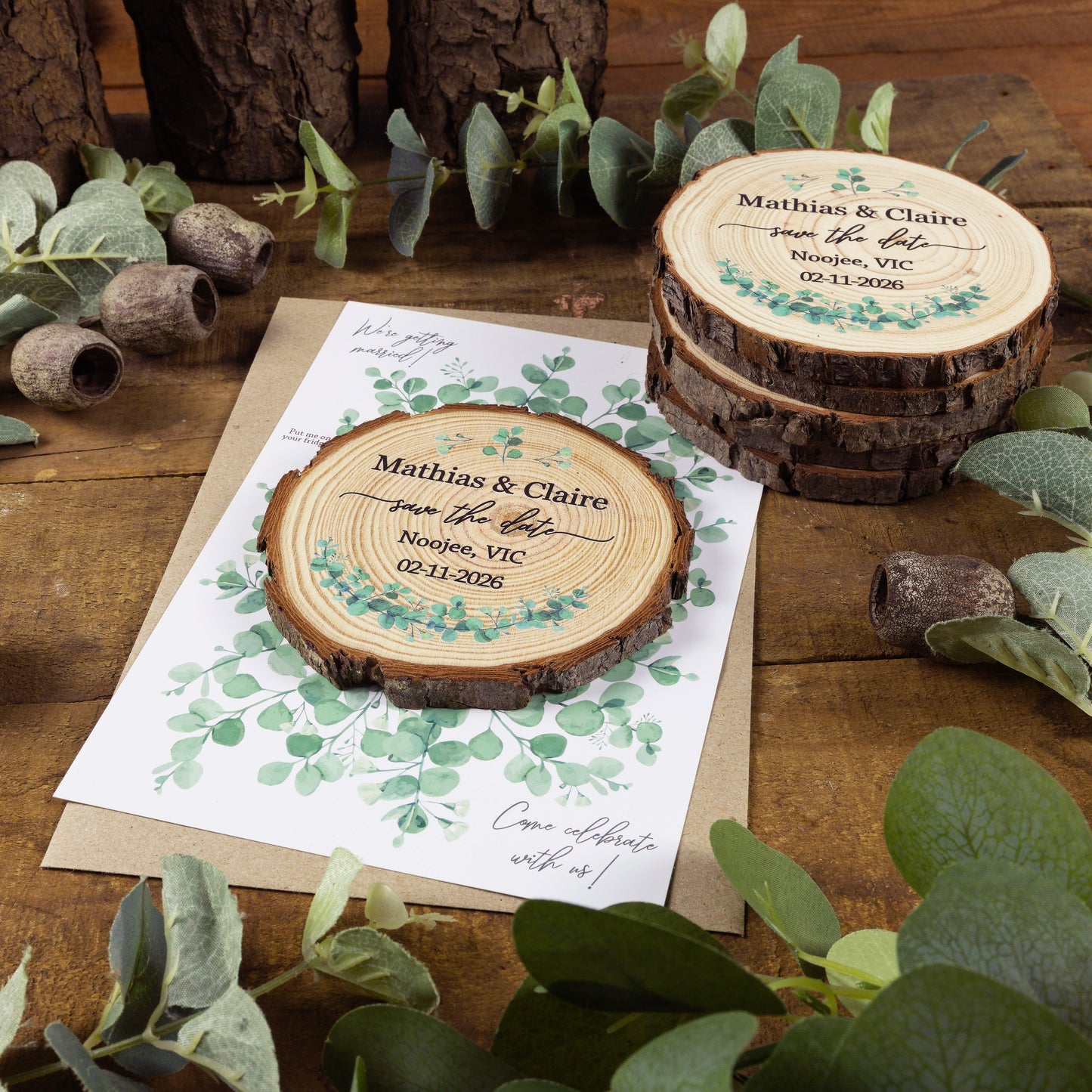 Eucalyptus Card Save the Date