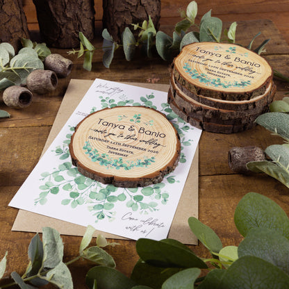 Eucalyptus Card Wedding Invitation