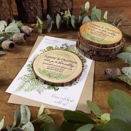 Fern Card Wedding Invitation