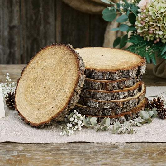 Wood Slice Centerpieces