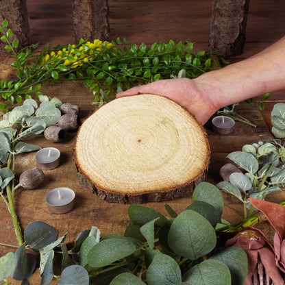 Wood Slice Centerpieces