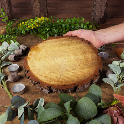 Wood Slice Centerpieces