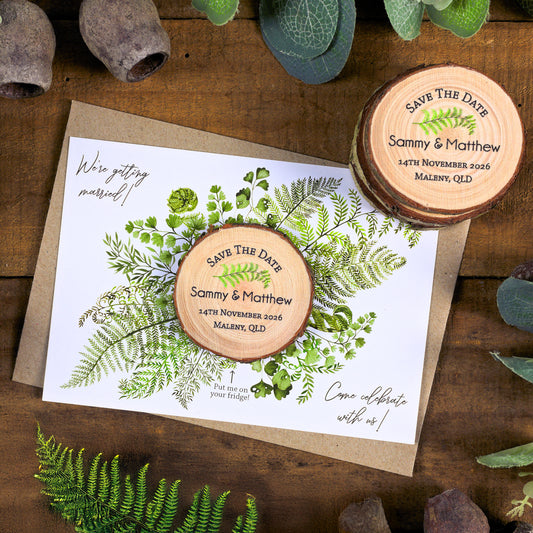 Fern Card Save the Date