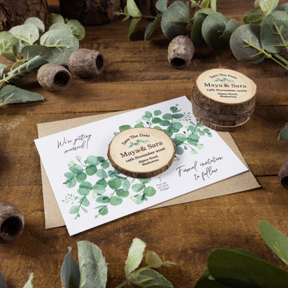 Eucalyptus Card Save the Date