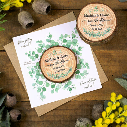 Eucalyptus Card Save the Date