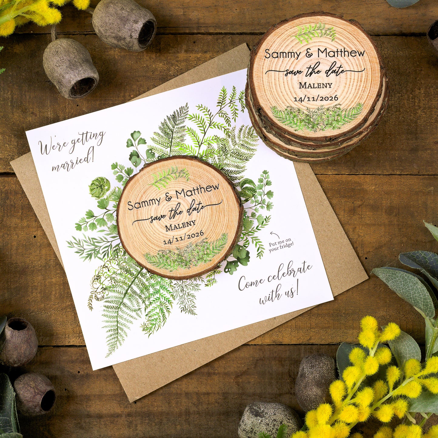 Fern Card Save the Date