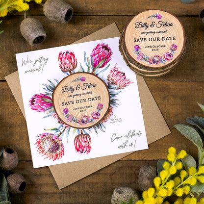 Protea Card Save the Date