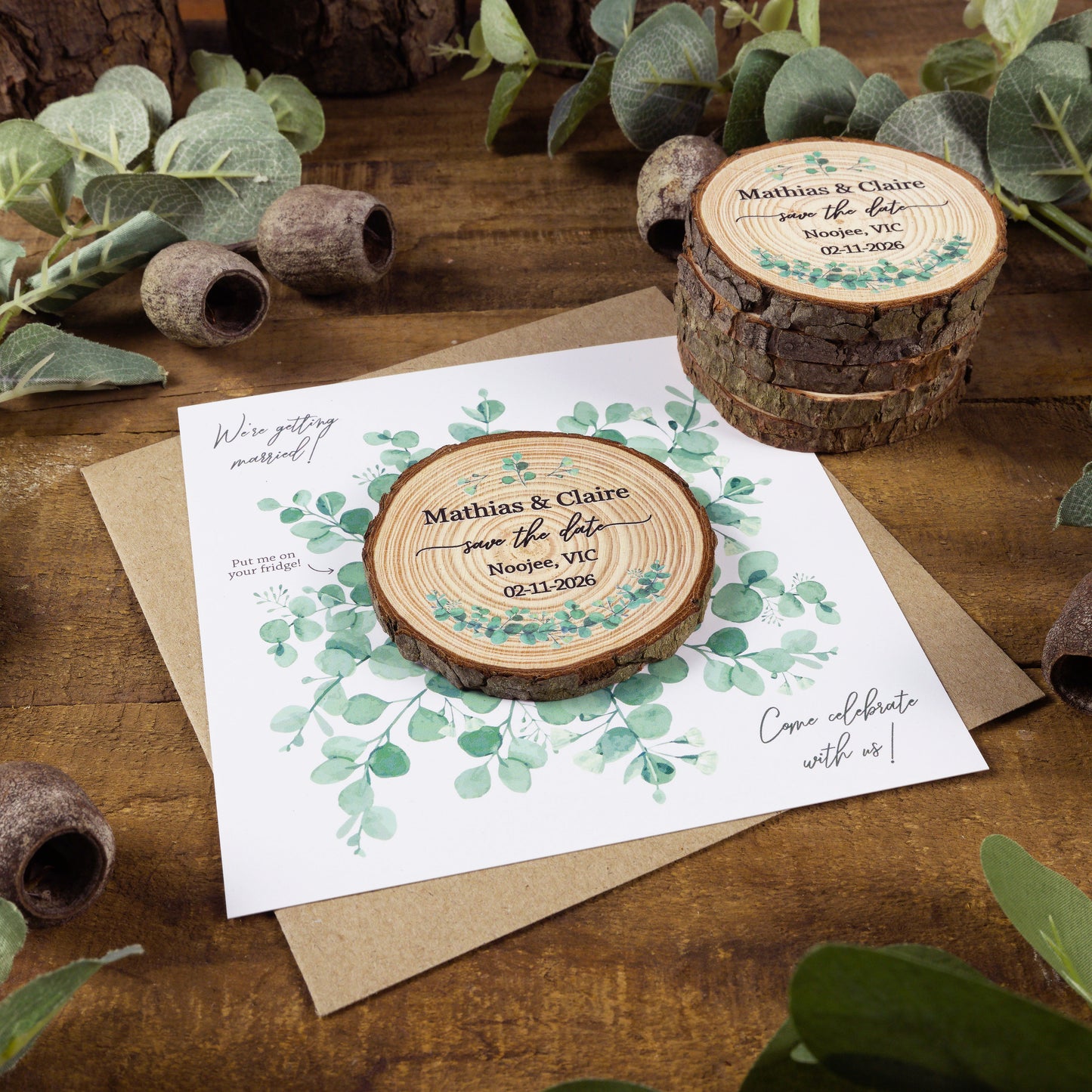 Eucalyptus Card Save the Date