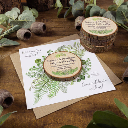 Fern Card Wedding Invitation