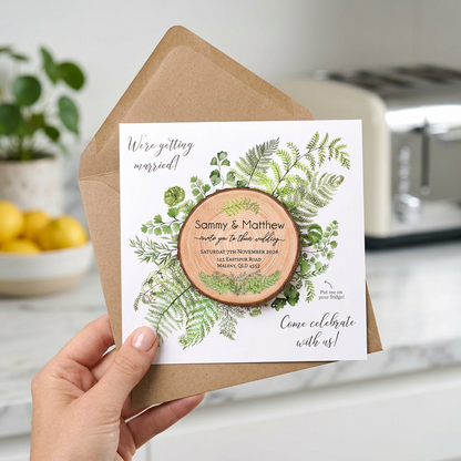 Fern Card Wedding Invitation