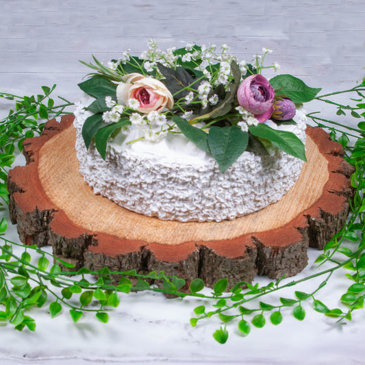 Extra Large Wood Slice Cake Stand